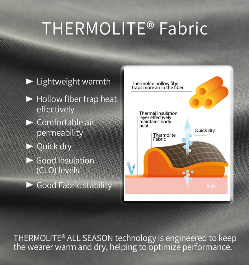 Litume Thermolite All Season Sleeping Bag Liner Add Up to 22Â°F / 12Â°C, Mummy Sleeping Sack for Backpacking, Camping, Traveling, for Cold Weather Winter, Sleep Sack with Drawstring Hood E626 - Image 4
